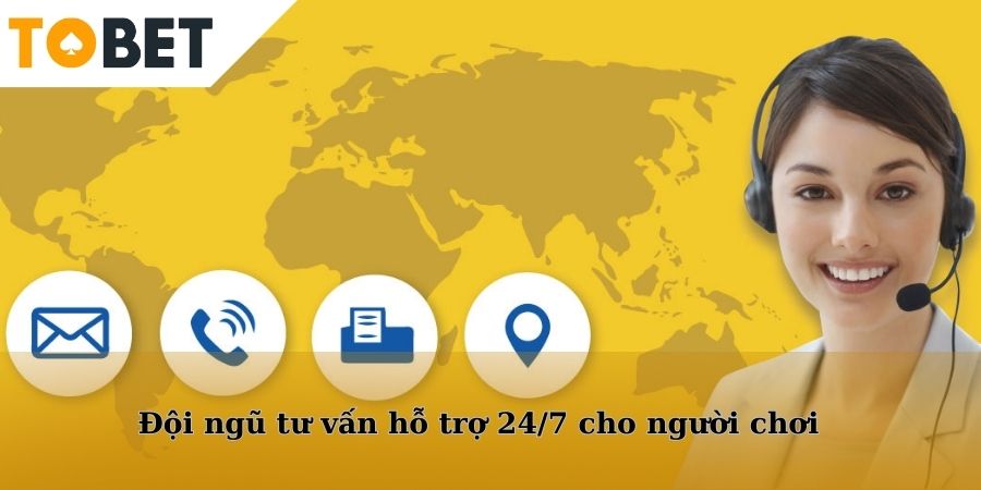 Đội ngũ tư vấn hỗ trợ 24/7 cho người chơi